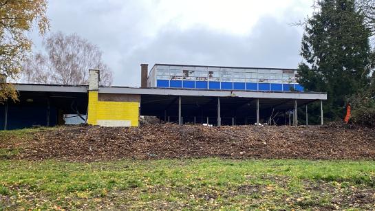 oude schoolgebouw op Markevalleisite in Herne