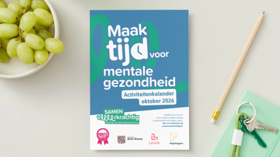Foto van de cover van de activiteitenbrochure