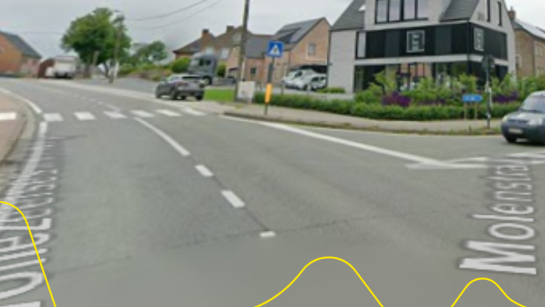 foto weg die veiliger gemaakt zal worden