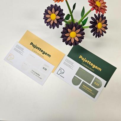 bonnen van 10 of 25 euro om cadeau te geven